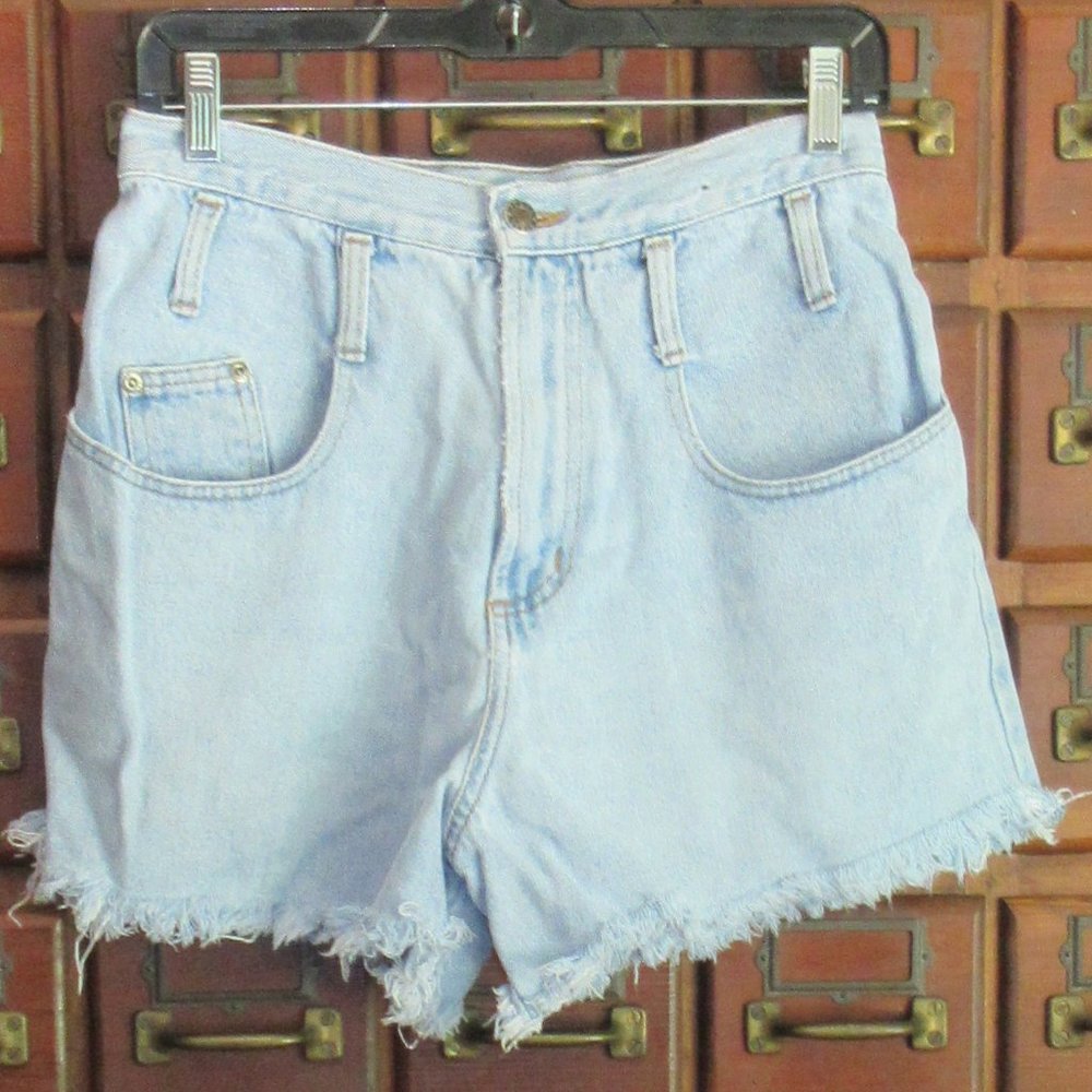 Size 9 Blue Denim Cutoff Shorts STEEL JEANS